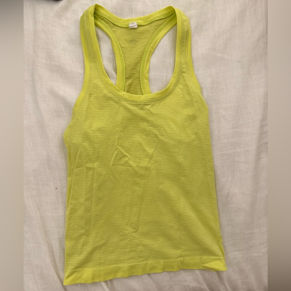 lululemon swiftly tech tank top highlight yellow